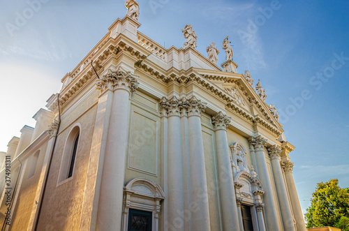 Chiesa dei Santi Nazaro e Celso Basilica Collegiata Insigne Parrocchia catholic church Neoclassic style building in Brescia city historical centre, Italian churches, Lombardy, Northern Italy