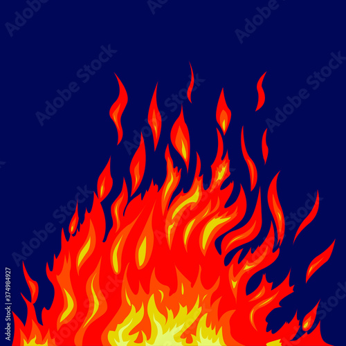 fire in the dark