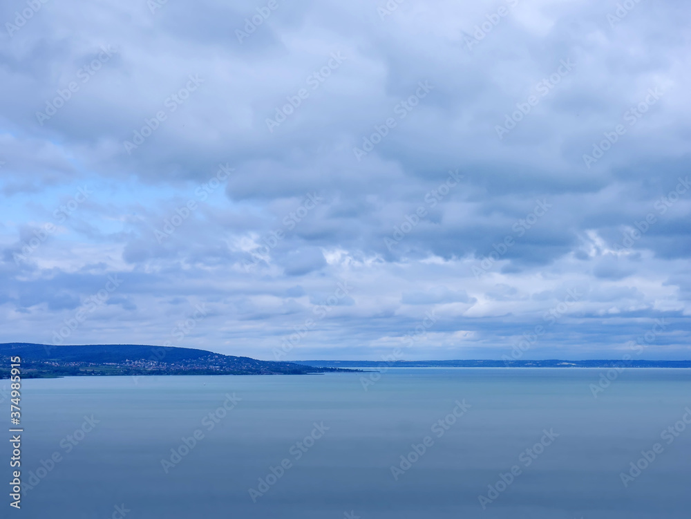 View on Balaton Lake and Balatonfured