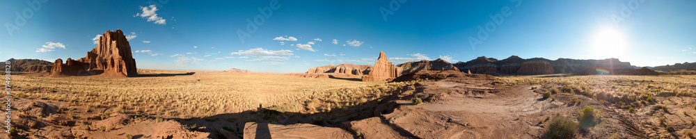 Capitol Reef National Park: 360 degree panorama of Cathedral Valley Capitol Reef National Park: 360 degree panorama of Cathedral Valley