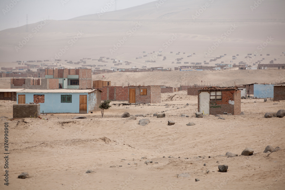 Desert shanty town