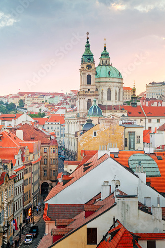 Wallpaper Mural St Vitus cathedral and St Nicholas church, Prague, Czech Republic Torontodigital.ca