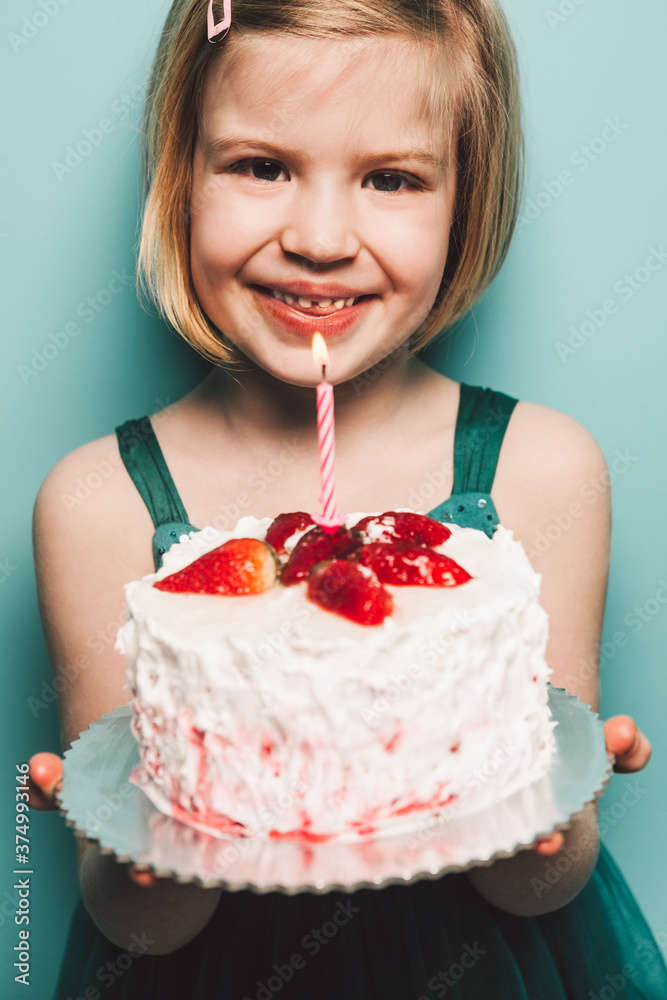 Girl Holding Birthday Cake Girl Holding Birthday Cake