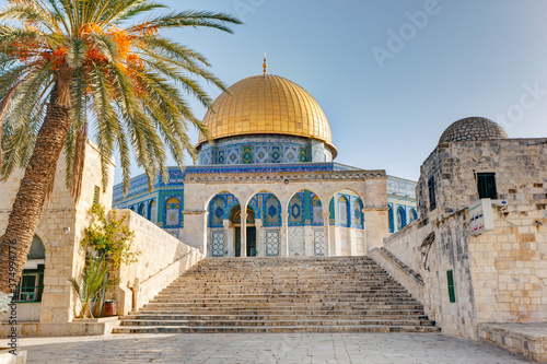 Dome of the Rock, Temple Mount, Old City, UNESCO World Heritage Site, Jerusalem, Israel, Middle East photo