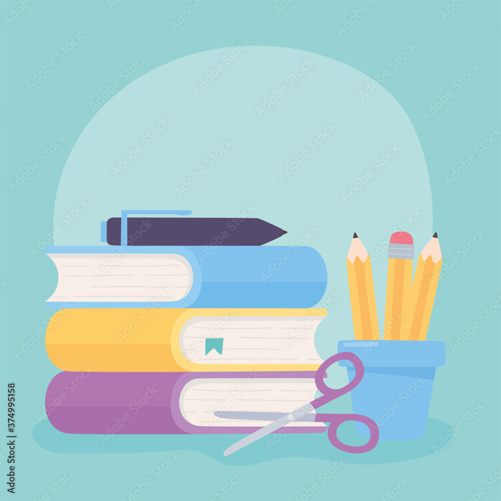 school books pen pencils in case and scissors supplies school books pen pencils in case and scissors supplies