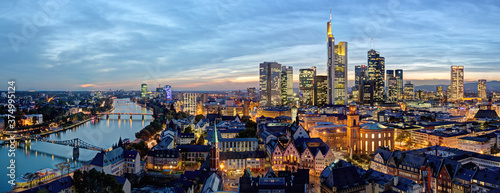 City skyline, Frankfurt-am-Main, Hessen, Germany, Europe photo