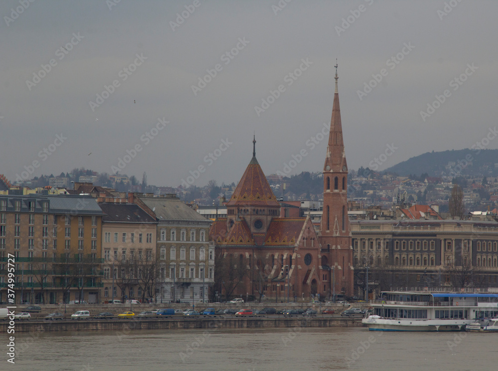 Obraz premium Budapest Square Reformed Church
