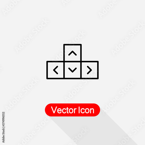 Arrow Keyboard Icon Vector Illustration Eps10 © Евгений Яковина