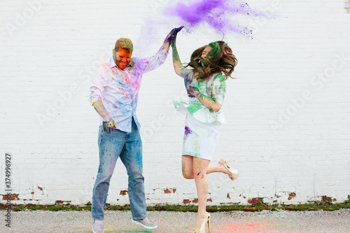 an explosive high five