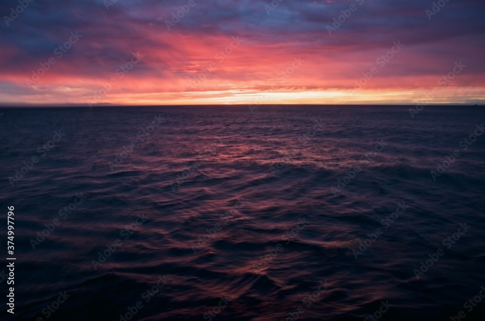 Long Exposure Ocean Sunset Long Exposure Ocean Sunset