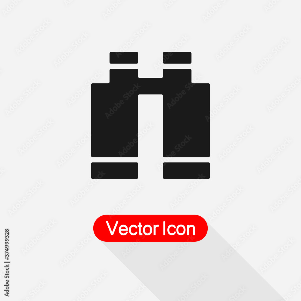 Obraz premium Binoculars Icon vector illustration eps 10