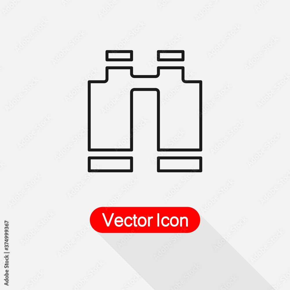 Obraz premium Binoculars Icon vector illustration eps 10