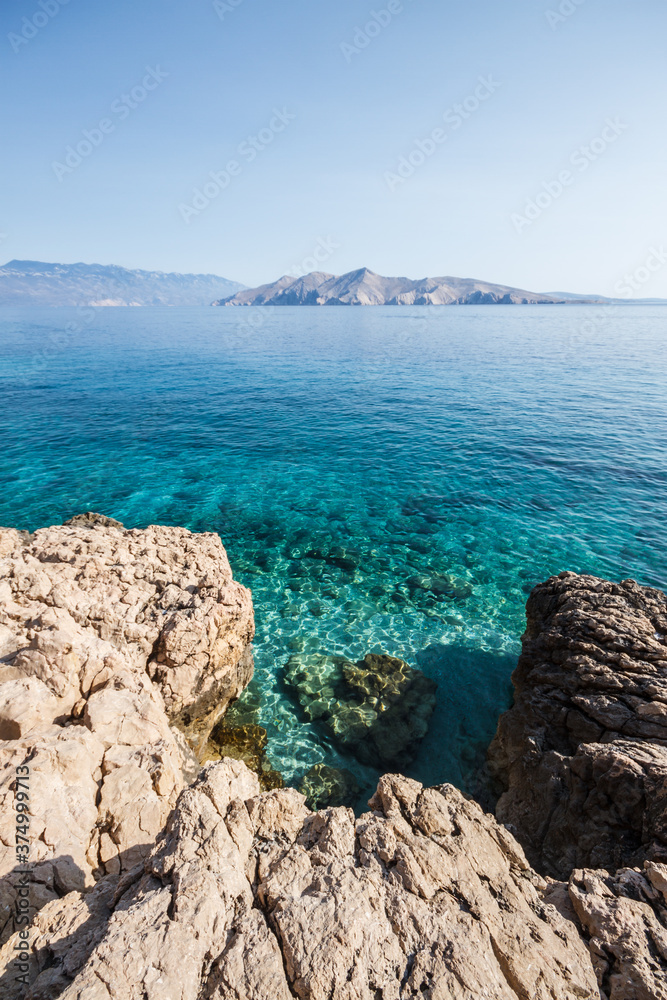 beautiful bay with clear water beautiful bay with clear water