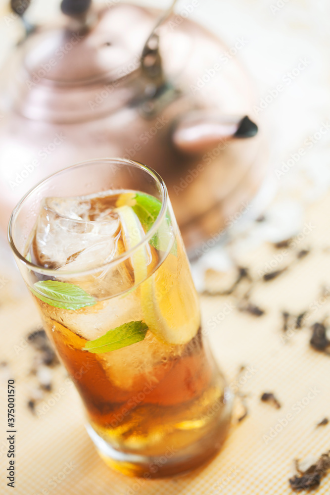 Ice tea on a summer day. Ice tea on a summer day.