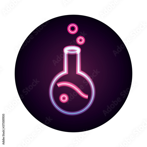 happy halloween, potion bottle with creepy skull trick or treat party celebration flat icon