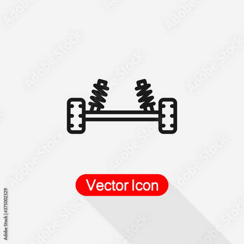 Car Suspension Icon Vector Illustration Eps10