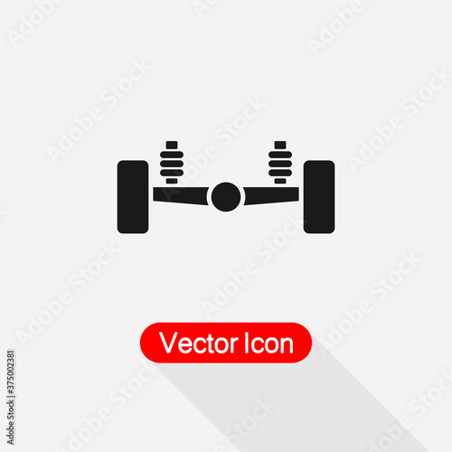 Car Suspension Icon Vector Illustration Eps10