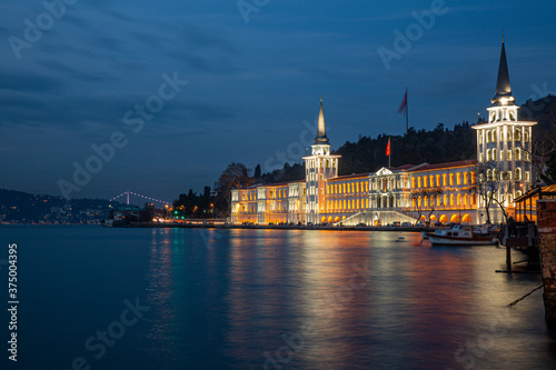 Kuleli military high school, Bosphorus, Istanbul, Turkey. photo