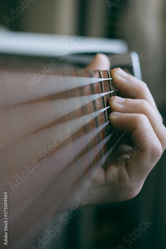 man playing guitar