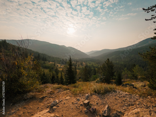Dirt path near Lost Lake in Colorado photo