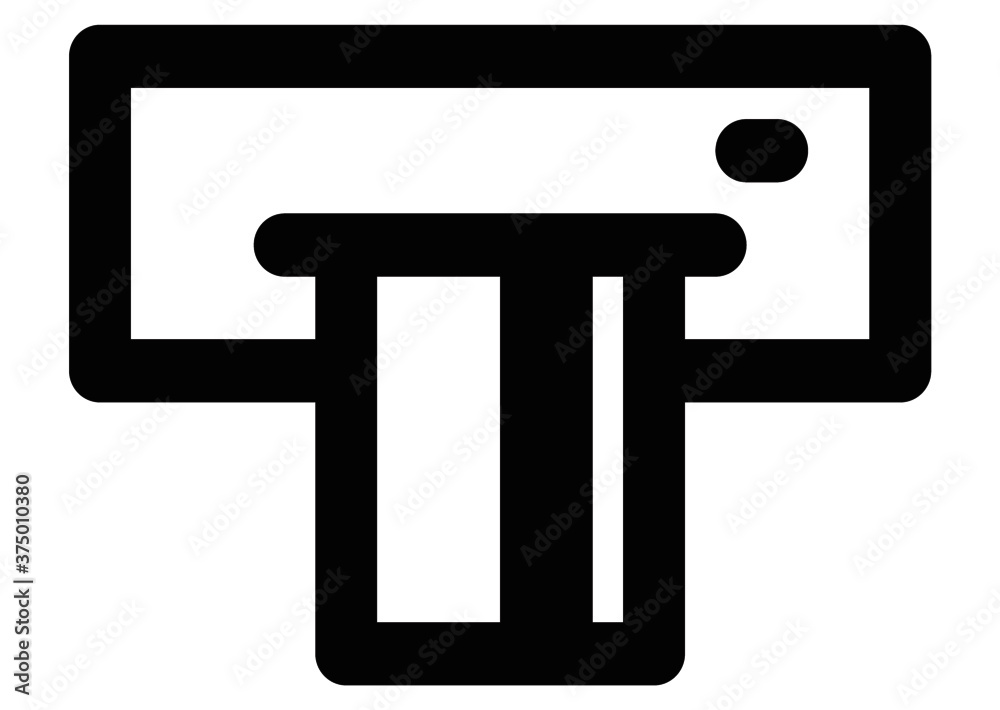 Vector illustration cashing in of money of the ATM. Money withdrawal in Bankomat. ATM terminal usage concept in flat style. Vector illustration cashing in of money of the ATM. Money withdrawal in Bankomat. ATM terminal usage concept in flat style.