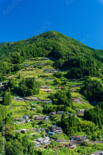 A historic village in Miyoshi City, Tokushima Prefecture, Japan photo