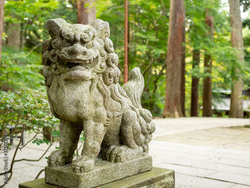 待ち構える獅子