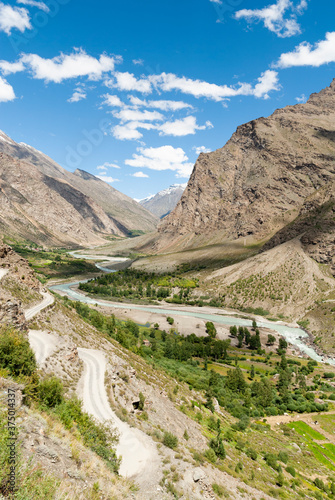 Valley and mountains, Himachel Pradesh, India. photo