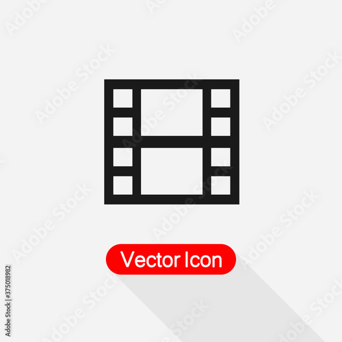 Film Reel Icon Vector Illustration Eps10