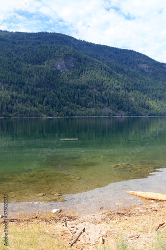 Mountain Lake View In Summer