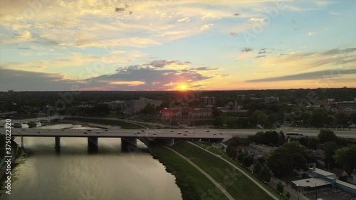 Wallpaper Mural Over the river and into the sunset. Torontodigital.ca
