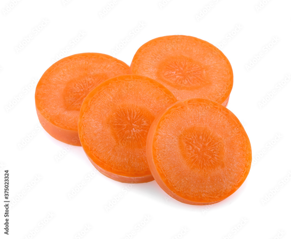 Carrot slice.Carrot slices isolated on white. Carrot slice.Carrot slices isolated on white.