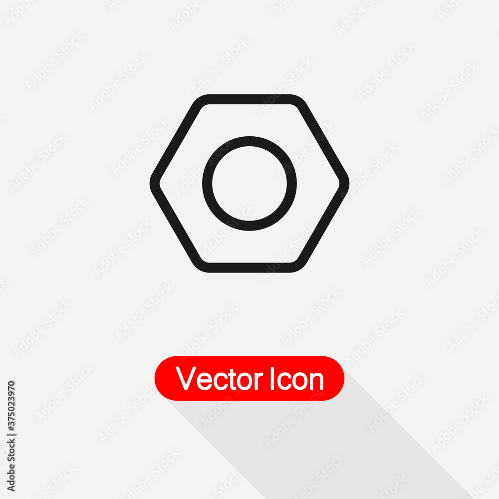 Nut Icon Vector Illustration Eps10 Nut Icon Vector Illustration Eps10