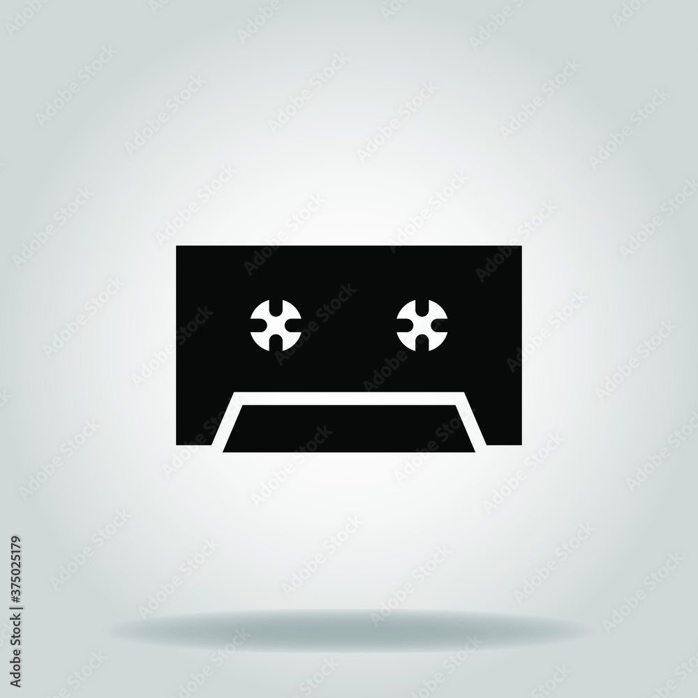 Obraz premium cassette icon or logo in glyph