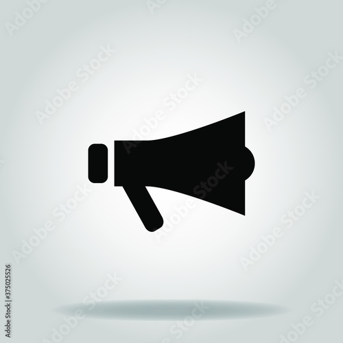 megaphone icon or logo in glyph 