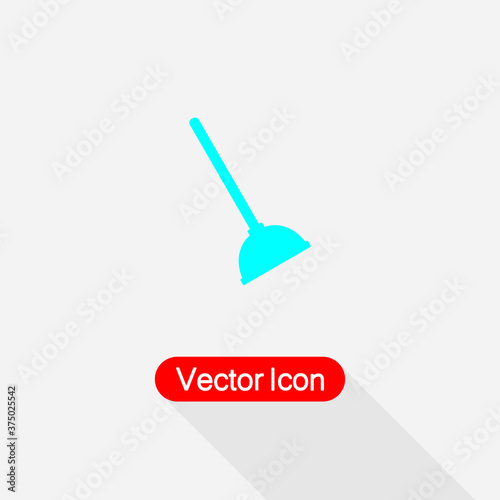 Plunger Icon Vector Illustration Eps10