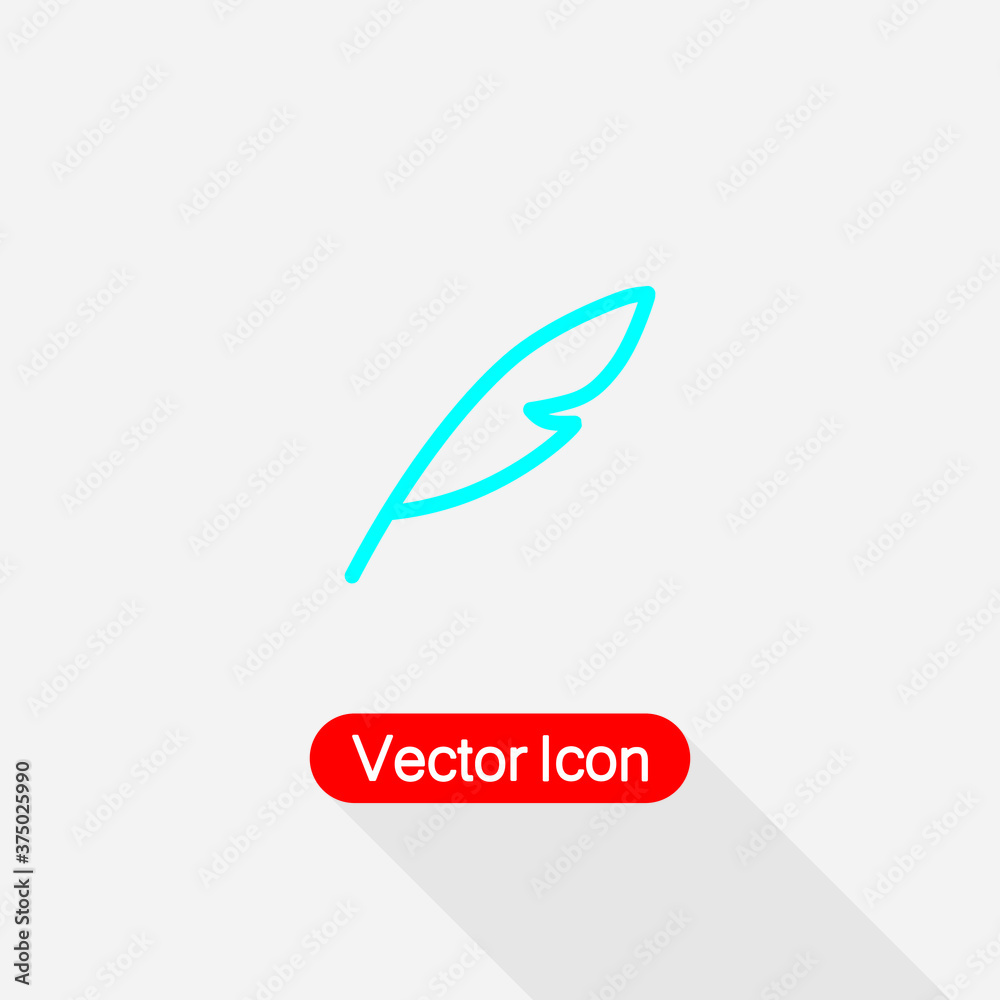 Obraz premium Quill Icon Vector Illustration Eps10