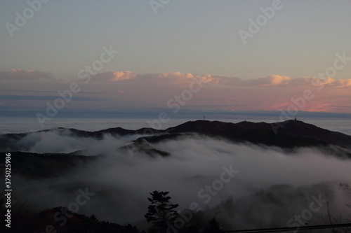 筑波山から眺める雲海