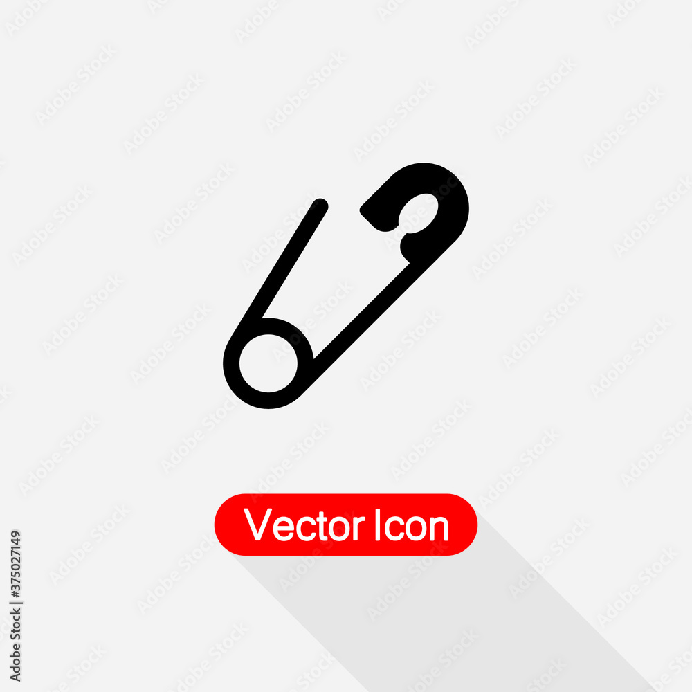Safety Pin Icon Vector Illustration Eps10 Safety Pin Icon Vector Illustration Eps10