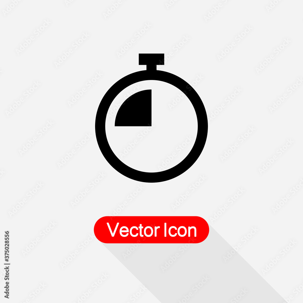 Stopwatch Timer Icon Vector Illustration Eps10