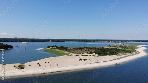 Aerial of Port Jefferson, Long Island, New York photo