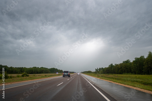Storm on the highway