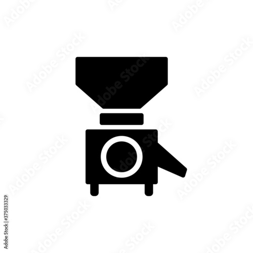 Milling machine icon vector on white