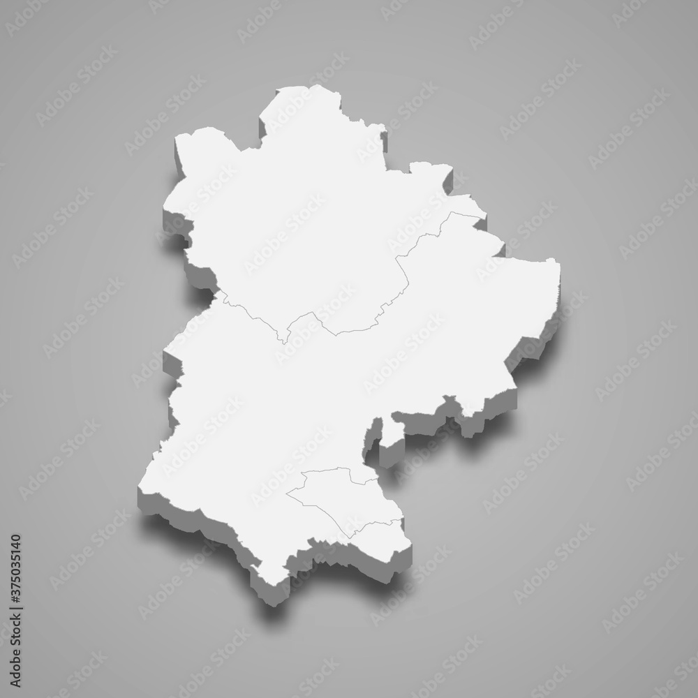 3d map of Bedfordshire is a ceremonial county of England