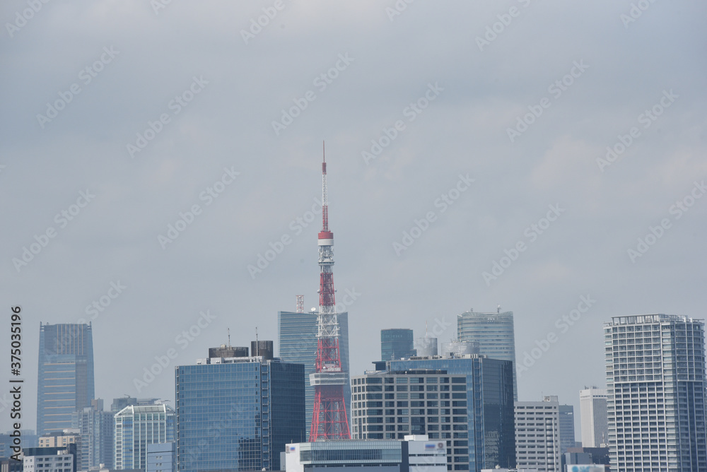 都会の中の東京タワー