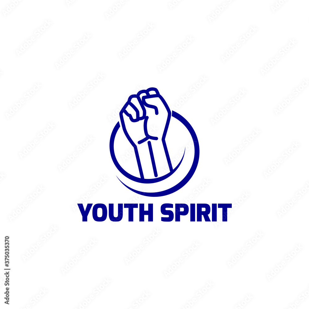Youth spirit logo concept vector Youth spirit logo concept vector