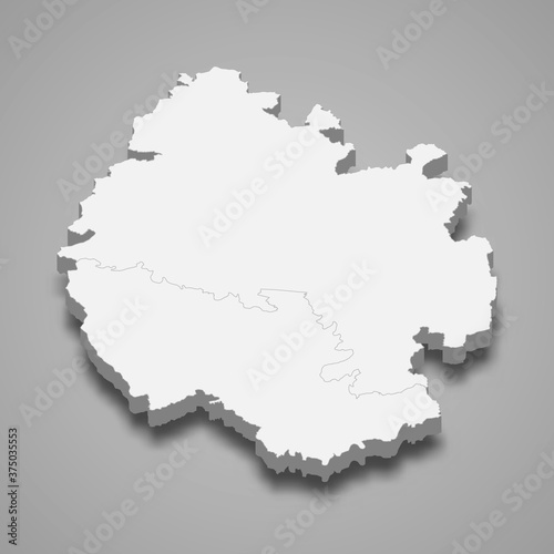 3d map of Herefordshire is a ceremonial county of England