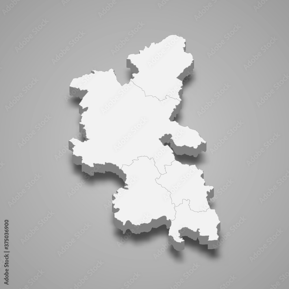3d map of Buckinghamshire is a ceremonial county of England