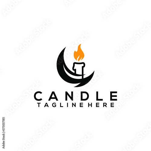 Candle logo vector