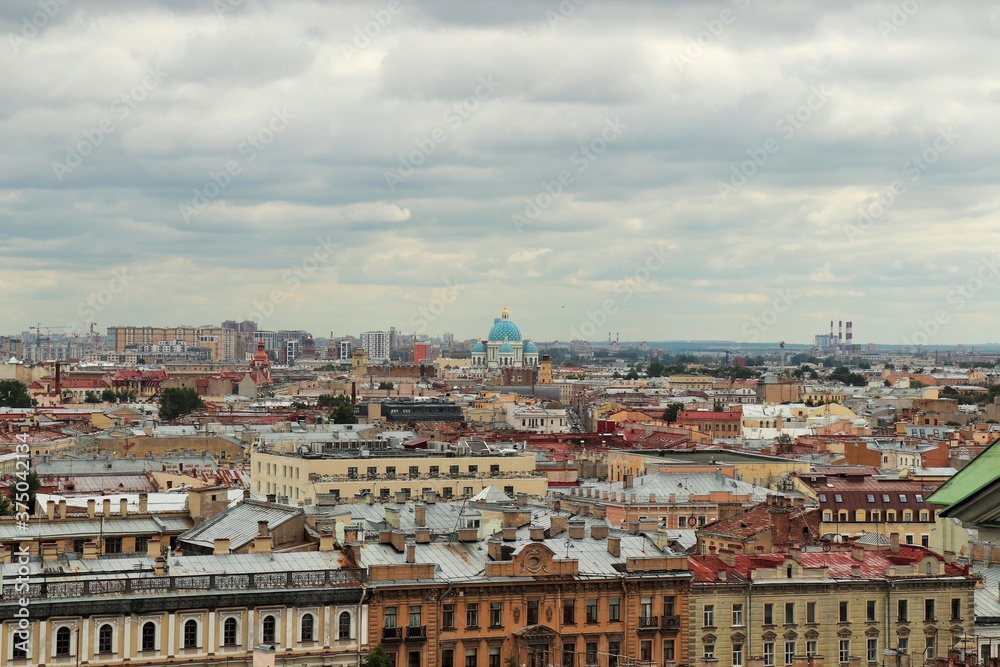 Saint Petersburg  View of the city, city roofs from St. Isaac's Cathedral